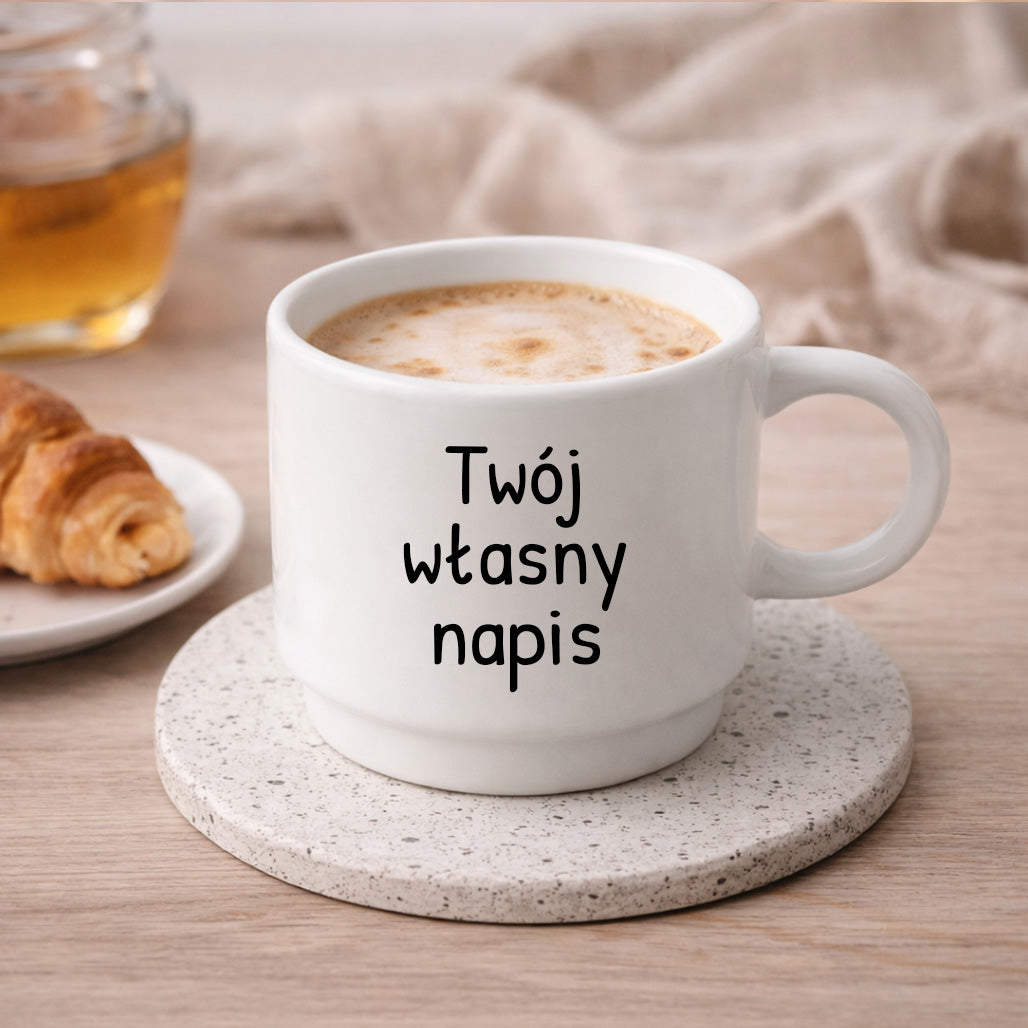 Filiżanka 250 ml z własnym napisem