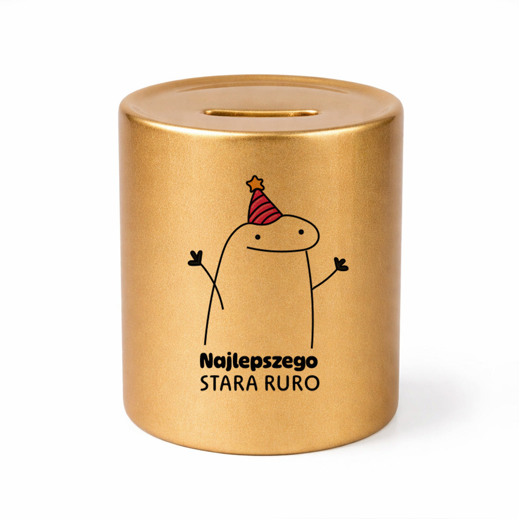 SKARBONKA ceramiczna z nadrukiem "Najlepszego stara ruro"