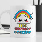 Kubek z nadrukiem "I tak wszyscy umrzemy"
