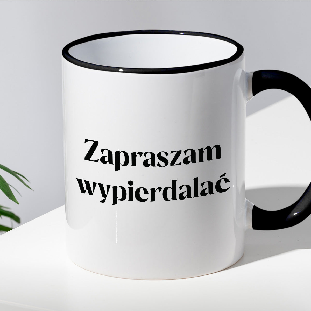 Kubek z nadrukiem "Zapraszam wypierdal*ć" 330 ml