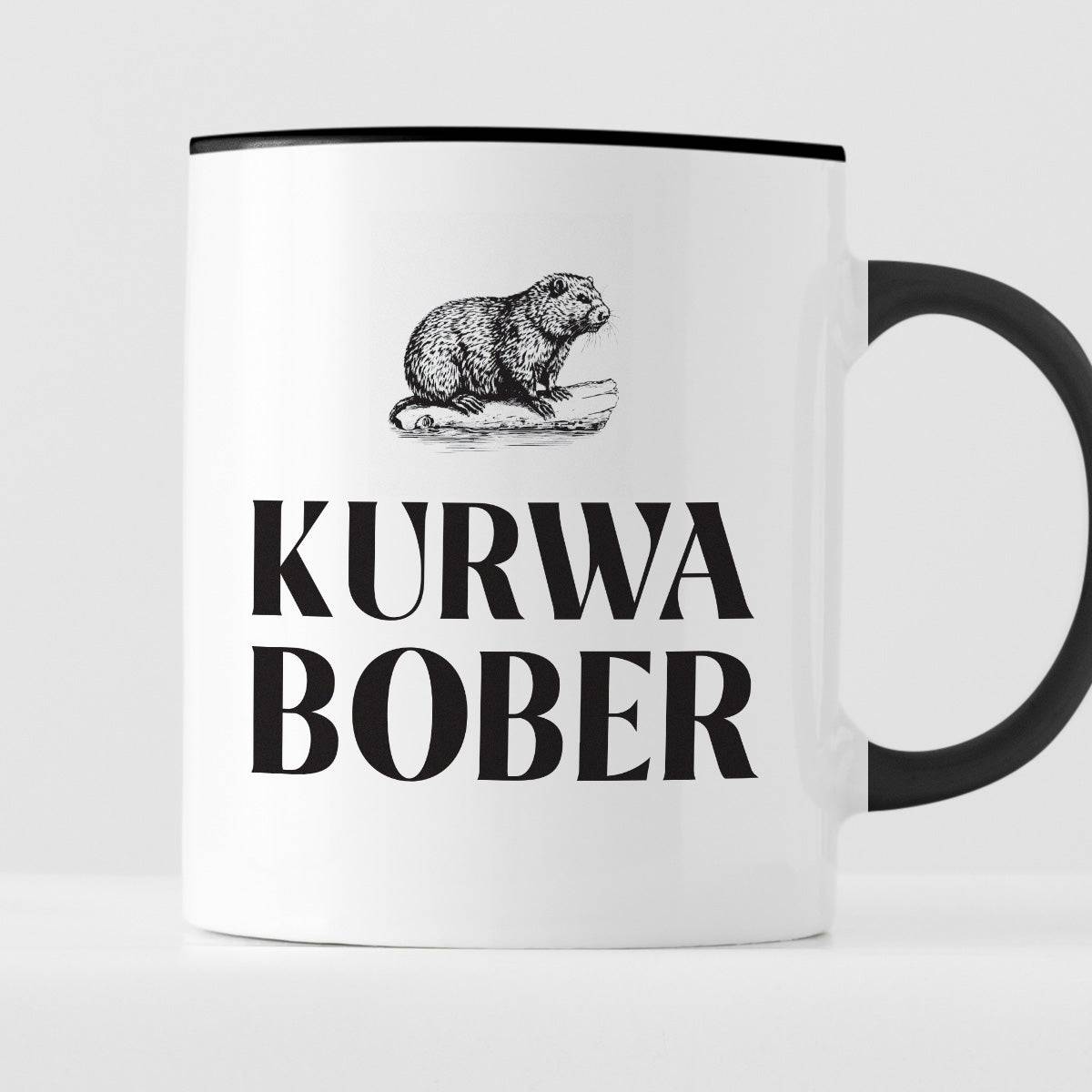 Kubek z nadrukiem "KURWA BOBER" 330 ml