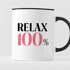 Kubek z nadrukiem "RELAX 100%"