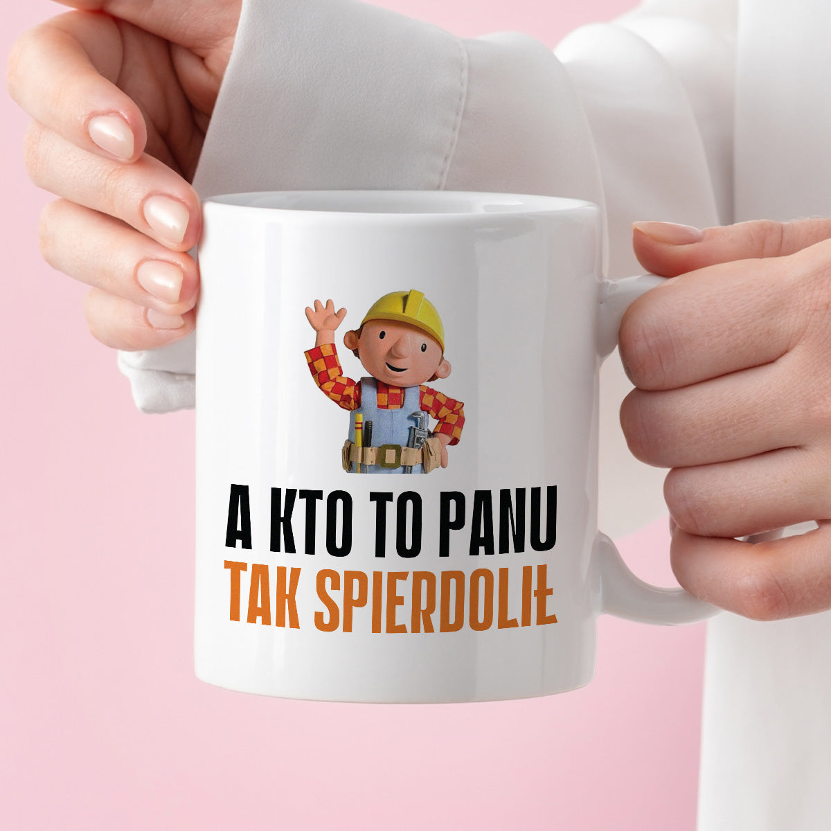 Kubek z nadrukiem "A kto to Panu tak spierdolił"