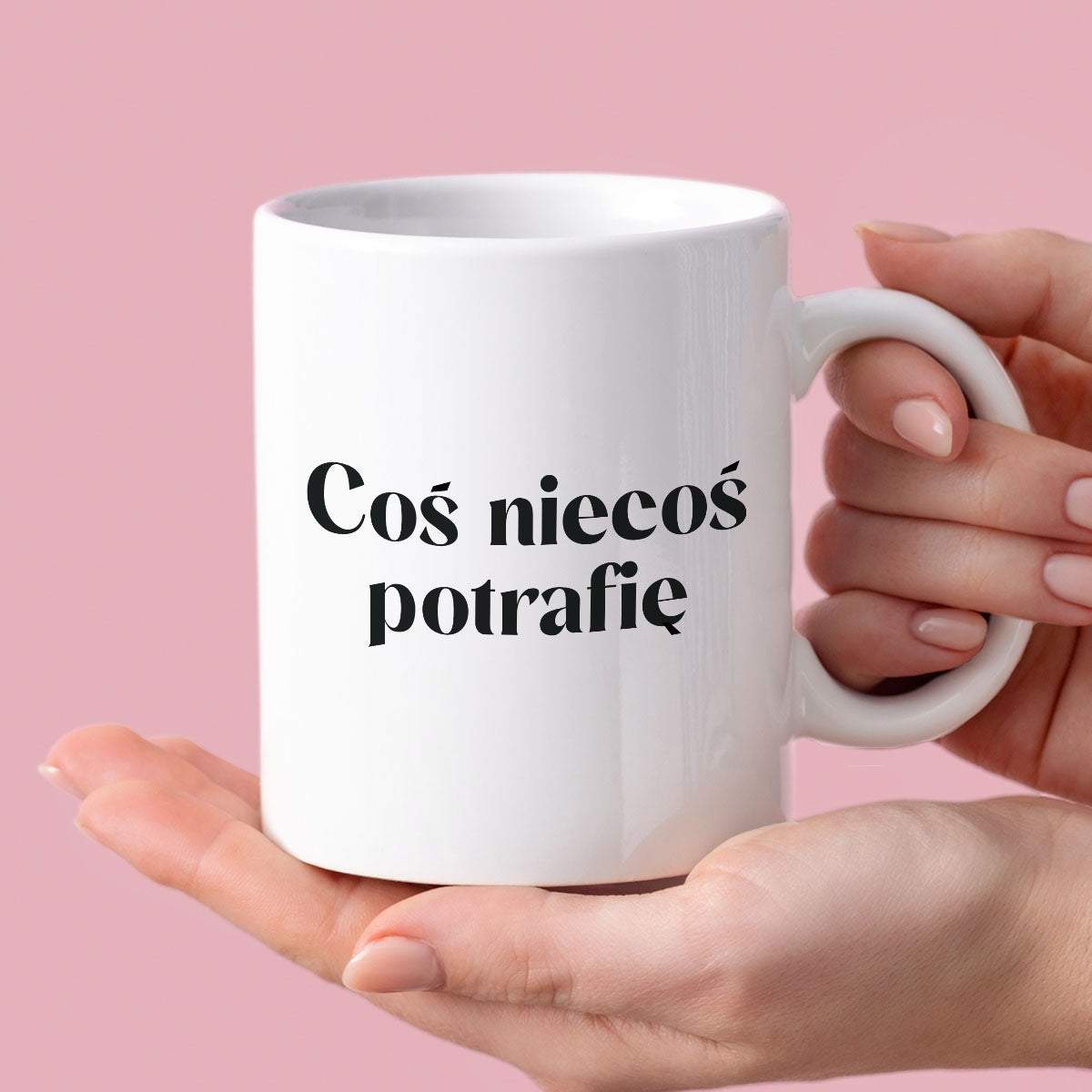 Kubek z nadrukiem "Coś niecoś potrafię" 330 ml