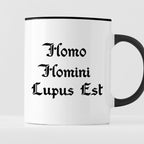 Kubek z nadrukiem "Homo Homini Lupus Est" 1670/20