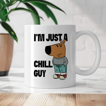 Kubek z nadrukiem "Just a chill guy"