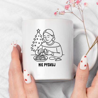 Kubek świąteczny z cytatem MAMY - "Nie pyskuj"