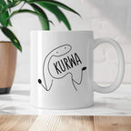 Kubek z nadrukiem "KURWA"
