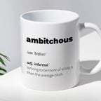 Kubek z nadrukiem "Ambitchous (noun) vocabulary "