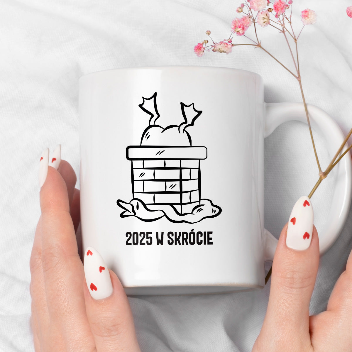Kubek świąteczny z GĄSKĄ - "2025 W SKRÓCIE"