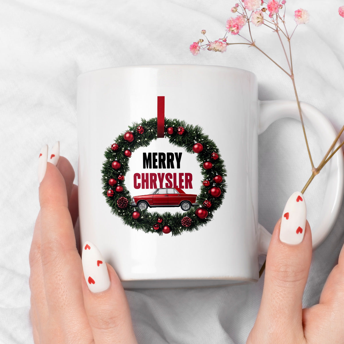 Kubek świąteczny mem "Merry Chrysler"