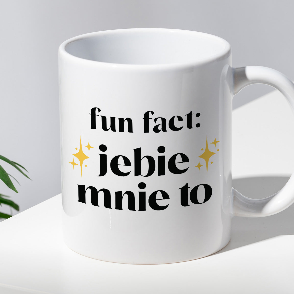 Kubek z nadrukiem "fun fact: jebie mnie to"