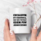 Kubek z nadrukiem - "Chciałbym być ośmiornicą"