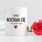 Kubek spersonalizowany z nadrukiem "Kocham Cię (nie spierdol tego)" [1
