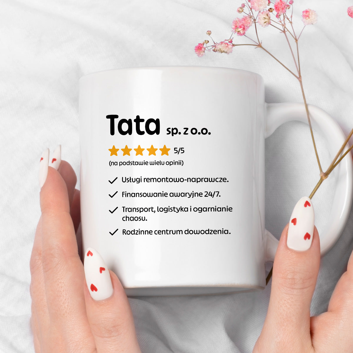 Kubek z nadrukiem - "Tata spółka z o.o."