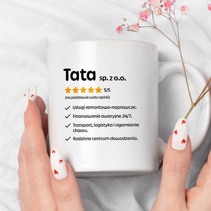 Kubek z nadrukiem - "Tata spółka z o.o."