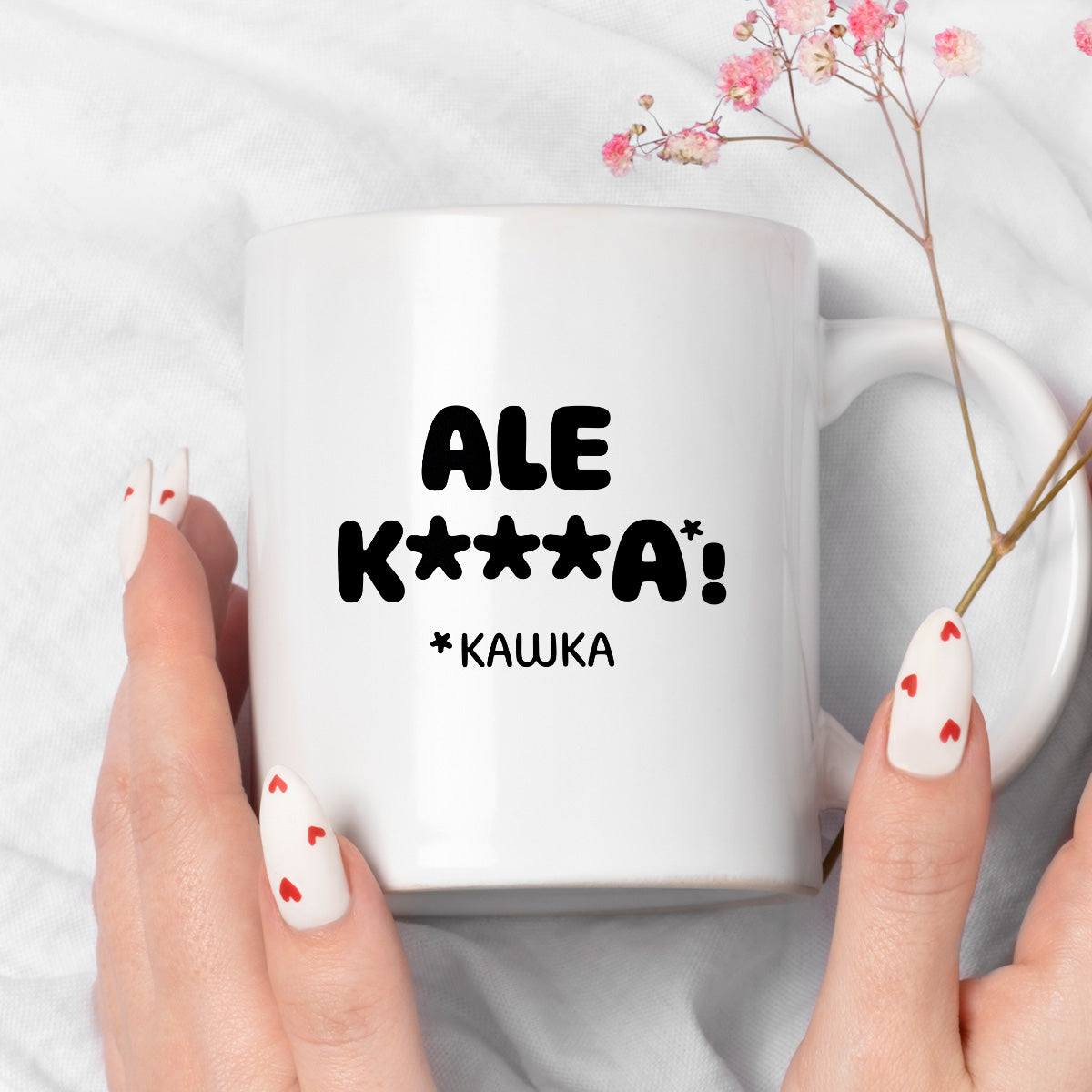 Kubek z nadrukiem "ALE KAWKA"