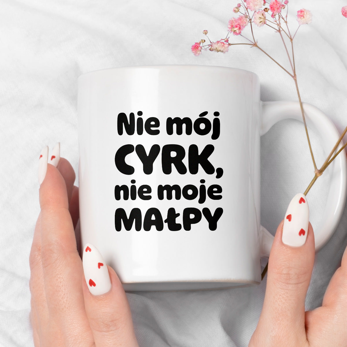Kubek z nadrukiem - "Nie mój cyrk, nie moje małpy"