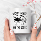 Kubek z nadrukiem "Spookie goose on the loose"