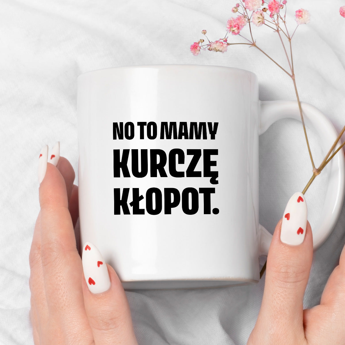 Kubek z nadrukiem - "No to mamy kurczę kłopot."