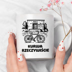 Kubek z nadrukiem - HITY POLSKIEGO INTERNETU - PAWEŁ JUMPER - "Kurwa rzeczywiście"