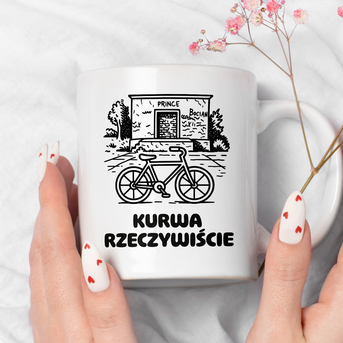 Kubek z nadrukiem - HITY POLSKIEGO INTERNETU - PAWEŁ JUMPER - "Kurwa rzeczywiście"