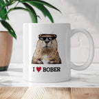 Kubek z nadrukiem "I love BOBER"