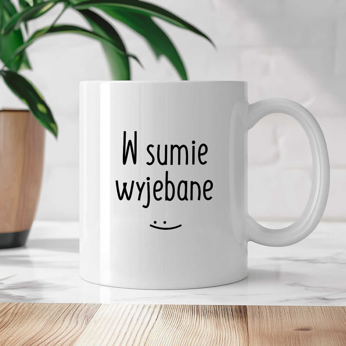 Kubek z nadrukiem "W sumie wyjebane"