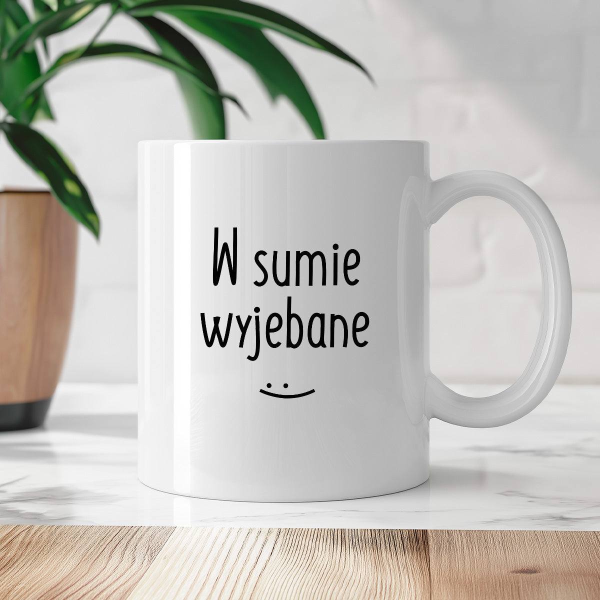 Kubek z nadrukiem "W sumie wyjebane" FB