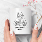 Kubek dla Babci / Dziadka - "Sama skóra i kości"