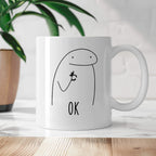 Kubek z nadrukiem "OK"