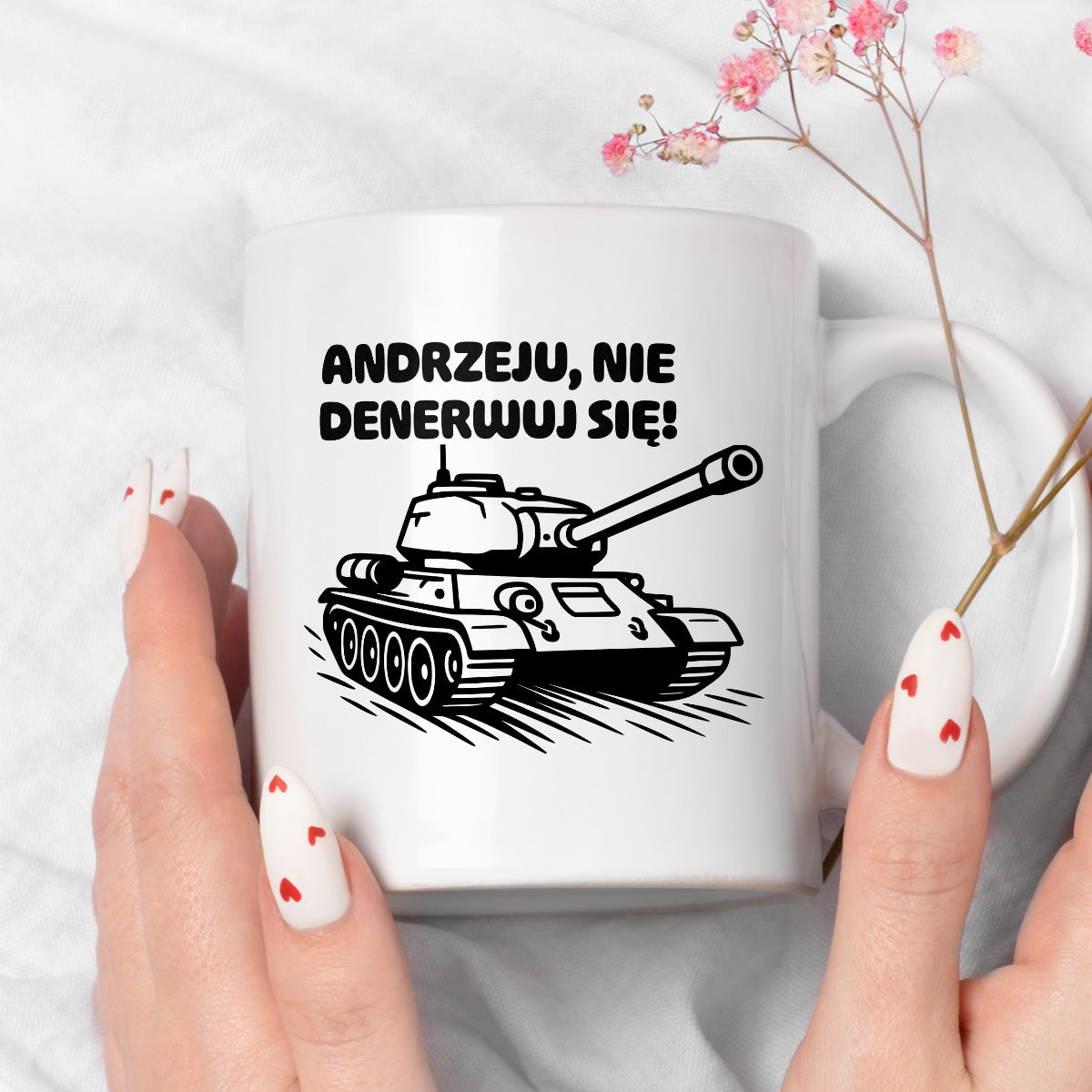 Kubek z nadrukiem - HITY POLSKIEGO INTERNETU - "Andrzeju, nie denerwuj się"