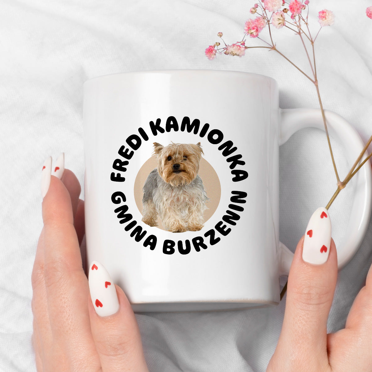 Kubek z nadrukiem - "Fredi Kamionka Gmina Burzenin"