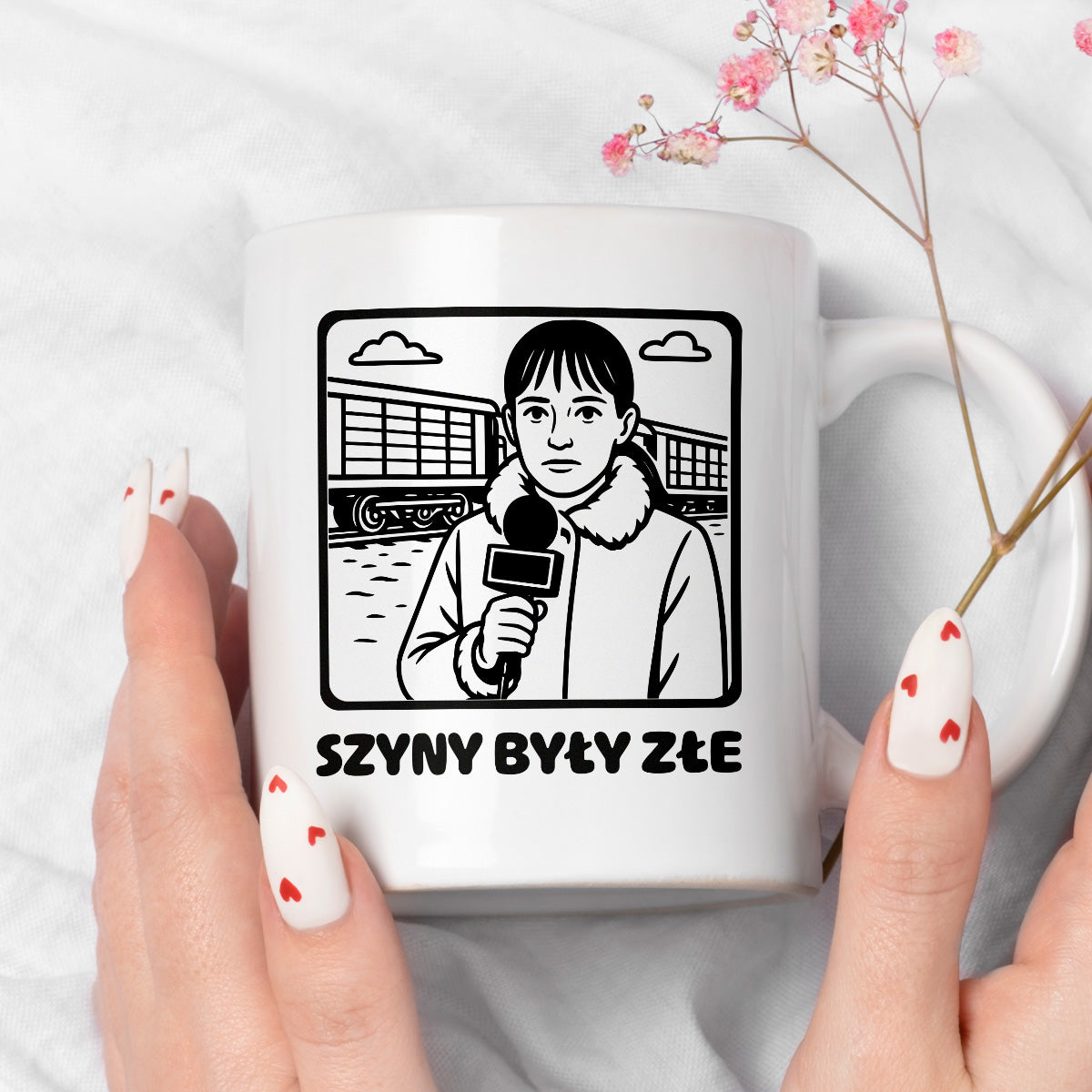 Kubek z nadrukiem - HITY POLSKIEGO INTERNETU - "Szyny były złe..."