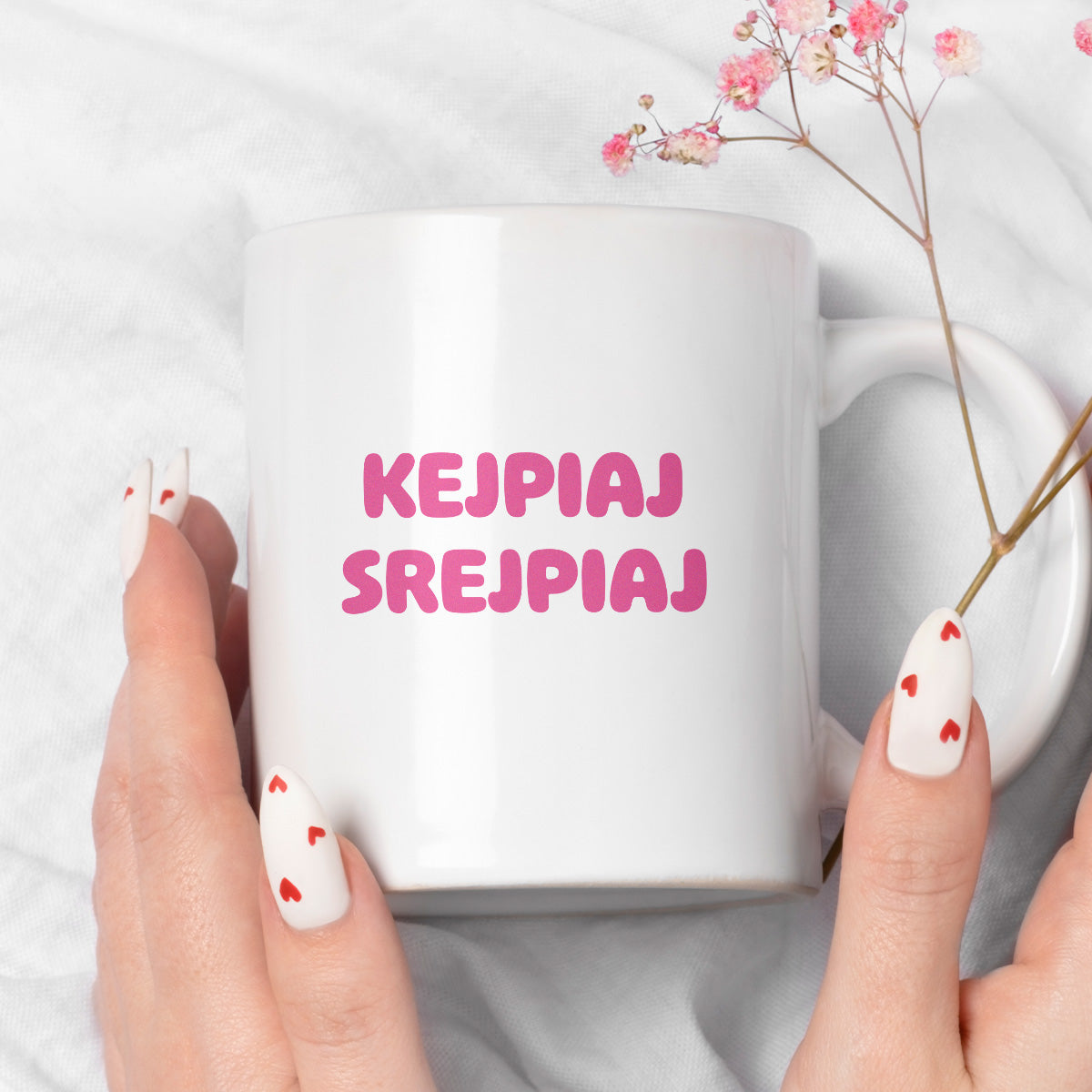 Kubek z nadrukiem "KejPiaI SREJPIAI"