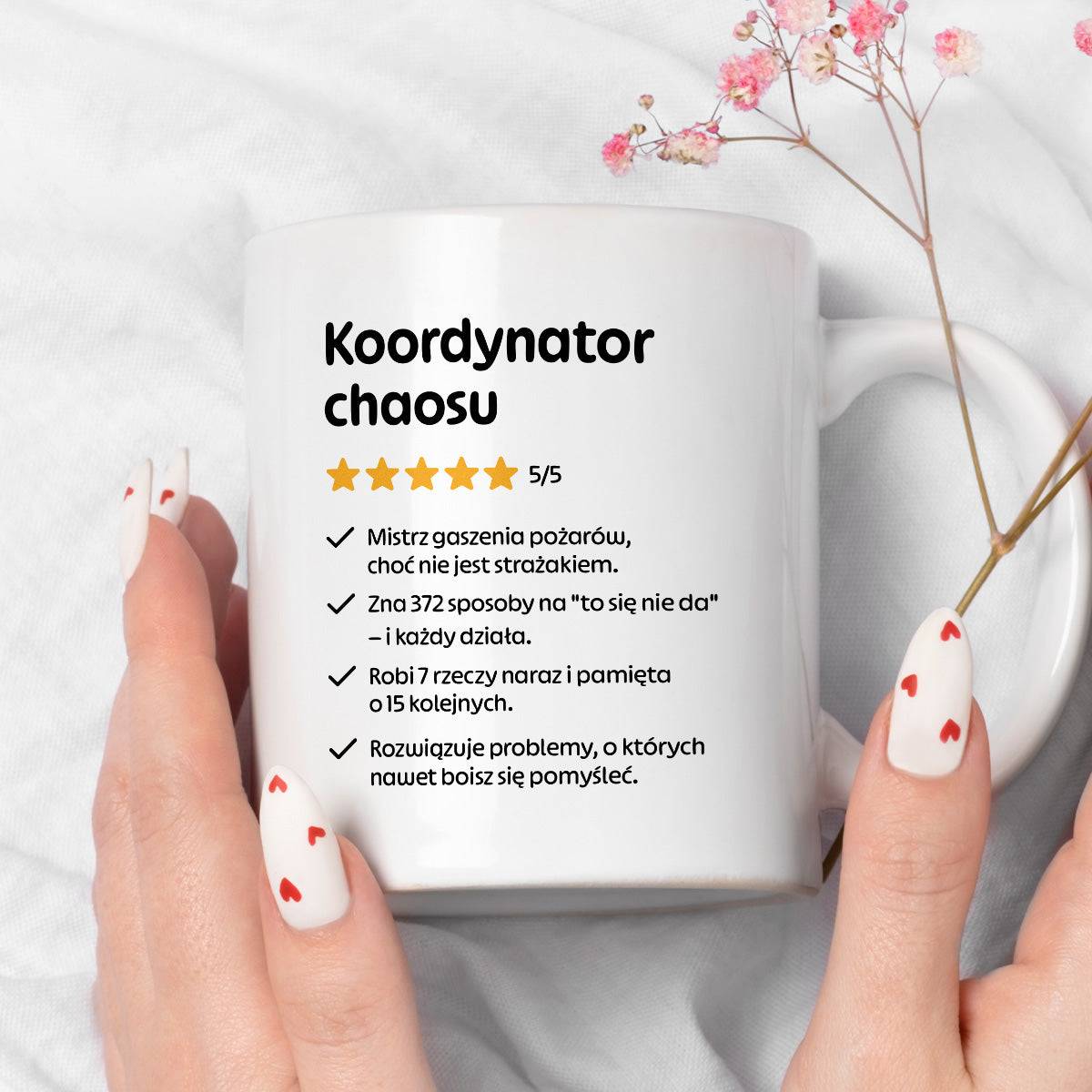 Kubek z nadrukiem "Koordynator chaosu"