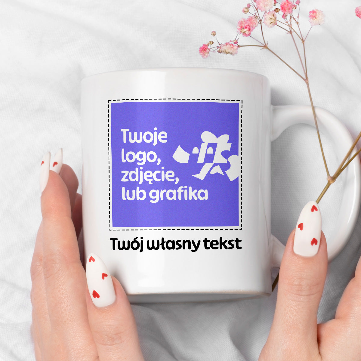 Kubek spersonalizowany z własnym zdjęciem / grafiką i podpisem