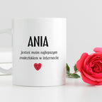 Kubek spersonalizowany z nadrukiem "Jesteś najlepszym, co znalazłem w 
