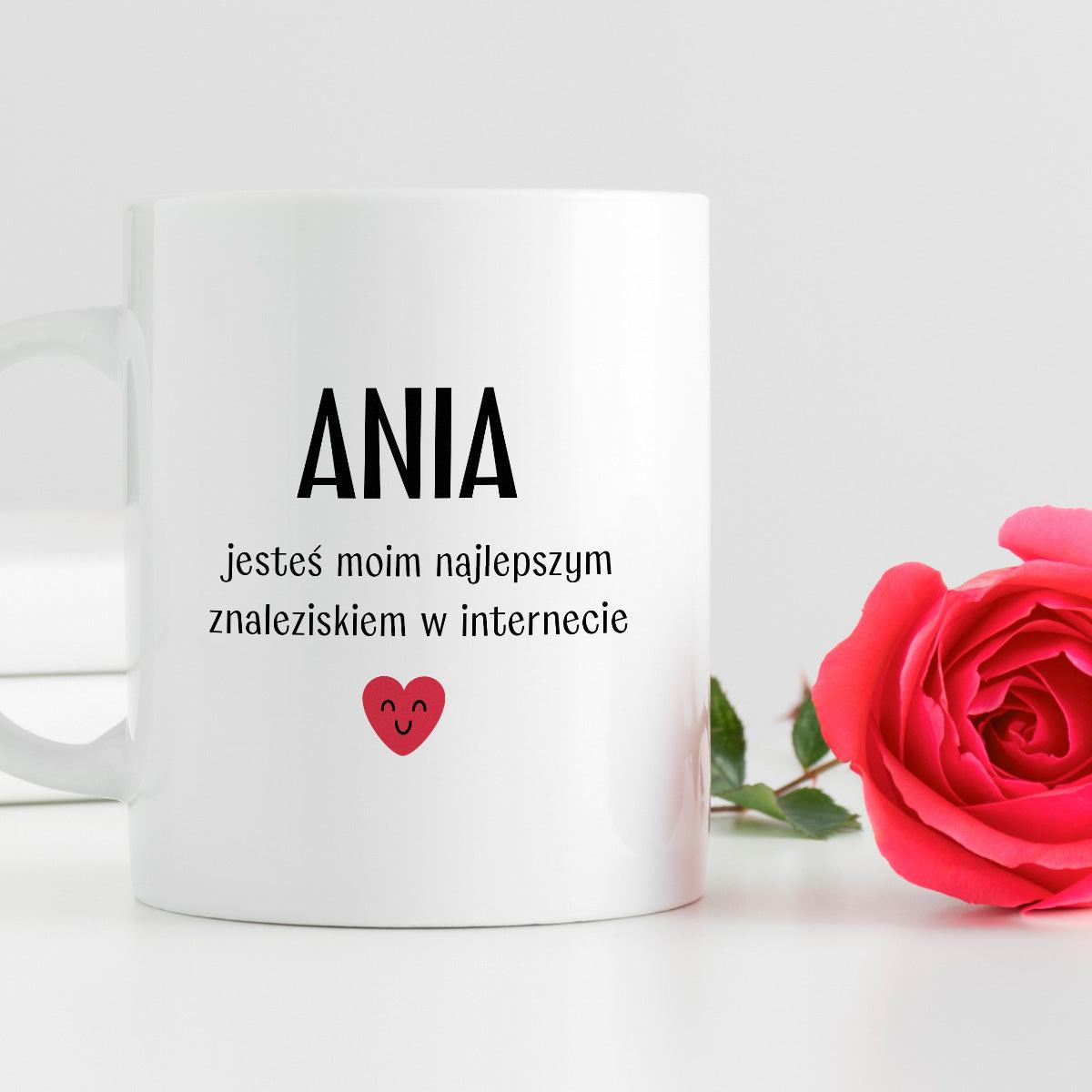 Kubek spersonalizowany z nadrukiem "Jesteś najlepszym, co znalazłem w 