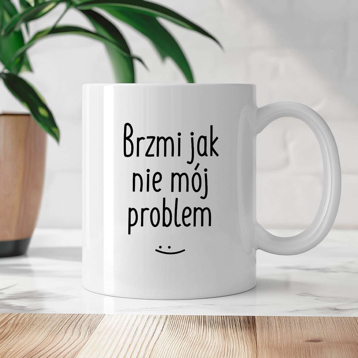 Kubek z nadrukiem "Brzmi jak nie mój problem :)" FB