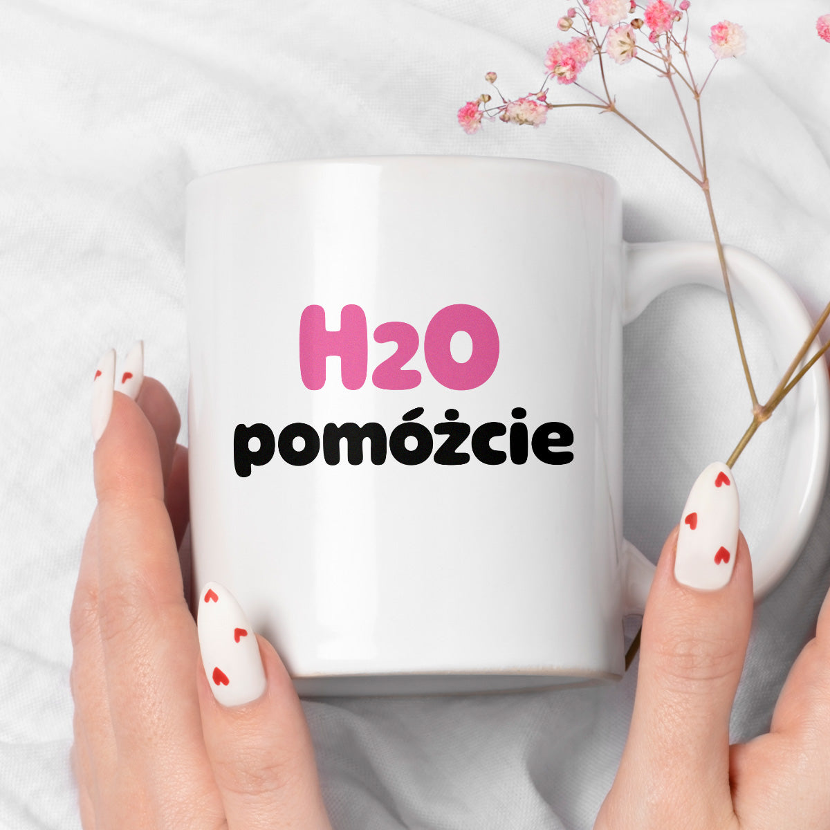 Kubek z nadrukiem - "H2O pomóżcie"