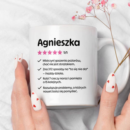 Kubek MISTRZYNI z imieniem