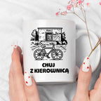 Kubek z nadrukiem - HITY POLSKIEGO INTERNETU - PAWEŁ JUMPER - "Chuj z kierownicą"