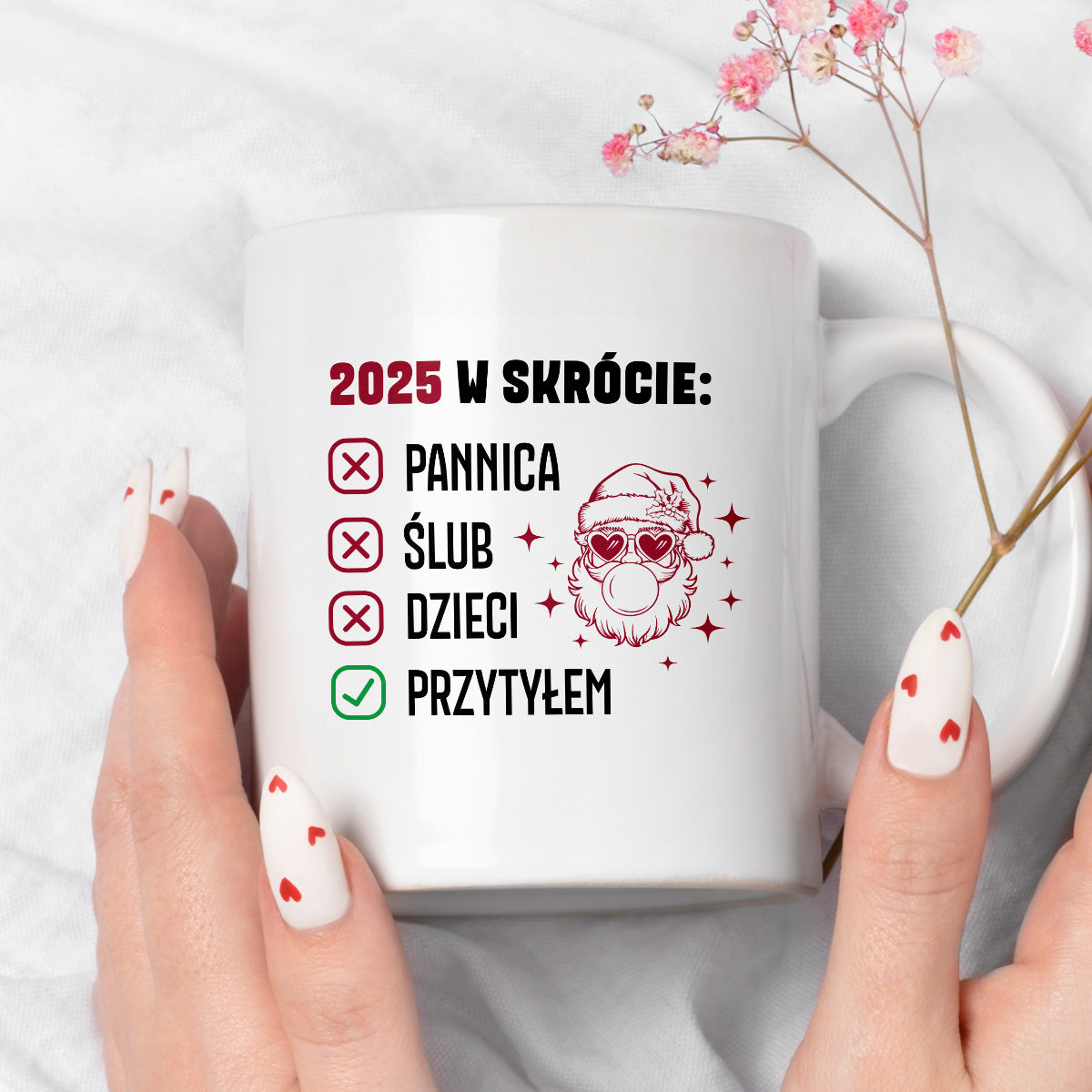 Kubek świąteczny z Mikołajem "2025 w skrócie" II