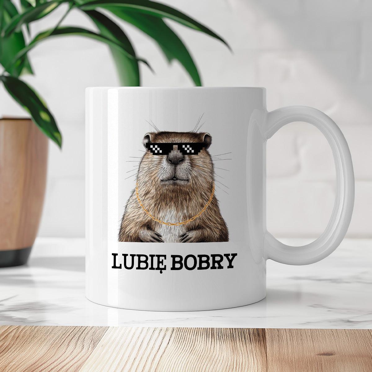 Kubek z nadrukiem "Lubię bobry"