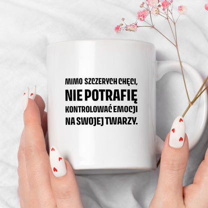 Kubek z nadrukiem - "Mimo szczerych chęci"