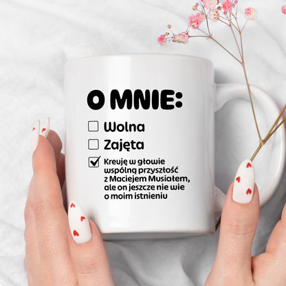 Kubek z nadrukiem "Mój status"