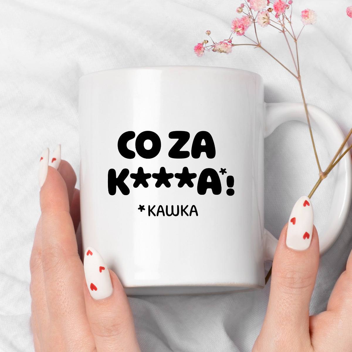 Kubek z nadrukiem "CO ZA KAWKA"