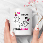 Kubek z nadrukiem "STO LAT! STARA RURO" [dowolny wiek]