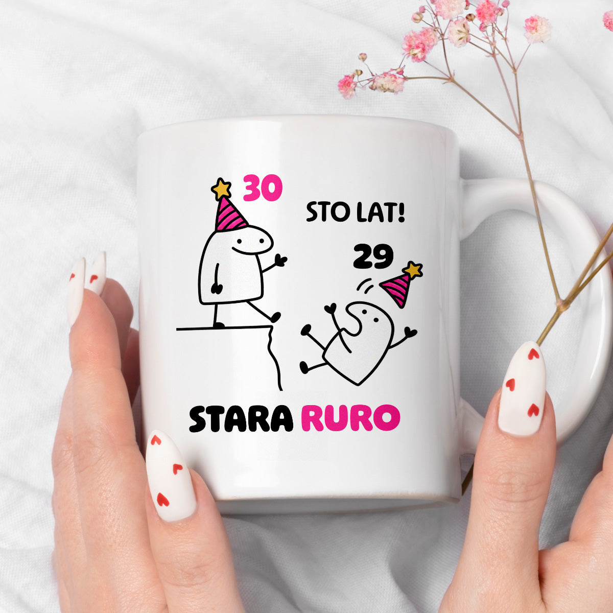 Kubek z nadrukiem "STO LAT! STARA RURO" [dowolny wiek]